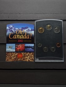 2002 Canada Uncirculated Coin Set In Case