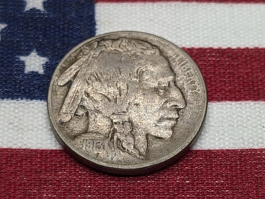 1913 Type 2 Indian Head Buffalo Nickel