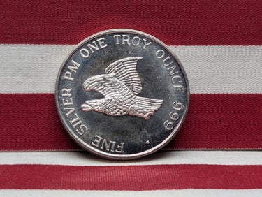 1 Oz. .999 FINE SILVER Liberty Cap Designed Round
