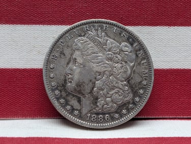 *XF/AU** 1886-O Morgan Silver Dollar