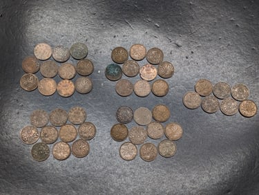 (48) Mixed Date Canada Small Cents, 1920's, 1930's, & 1940's