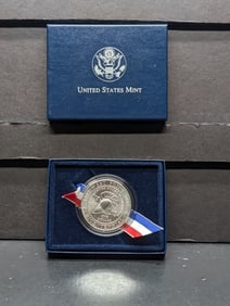 2002-W UNC West Point Commemorative Silver Dollar in OGP w/ COA