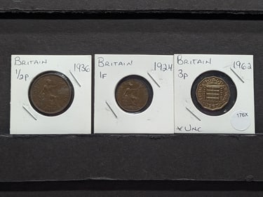 (3) Mixed Great Britain Coins