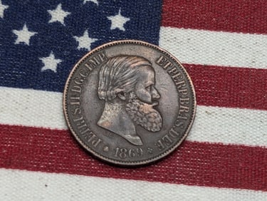 1869 Brazil 20 Reis