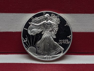 1995-P PROOF American Silver Eagle .999 Fine Silver 1 Troy Oz.