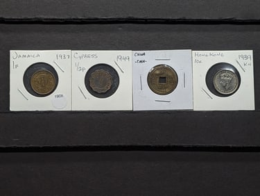 (4) Mixed Foreign Coins