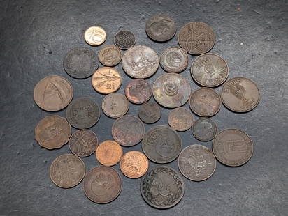 (30) Mixed Foreign Coins, Vintage & Modern.: (30) Mixed Foreign Coins, Vintage & Modern.