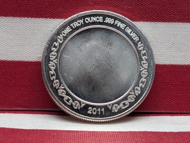 2011 - 1 Oz. .999 FINE SILVER From This Day Forward Designed Round