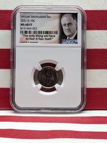 2021-D Roosevelt Dime - NGC MS68 FT