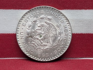 1965-Mo Mexico 1 Silver Peso **VF** 10% Silver