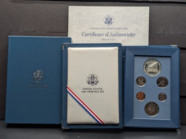1987-S U.S. Prestige Set in OGP w/ COA - Constitution