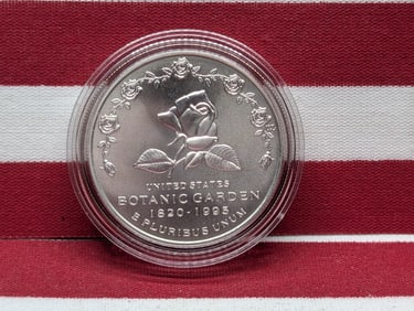 1997-P UNC Botanic Gardens Commemorative Silver Dollar in Capsule