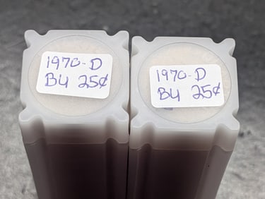 Two Rolls of 1970-D Washington Quarters **Both BU**