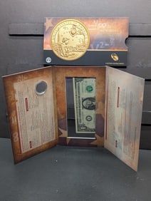Missing the Dollar Coin - Native American 2019 American $1 Coin & Currency Set in OGP w/ COA