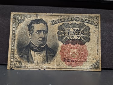 1874 Series $0.10 Cents United States Obsolete Fractional Currency Note
