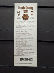1971-D Lincoln-Kennedy Cent in Information Display Card - Uncirculated