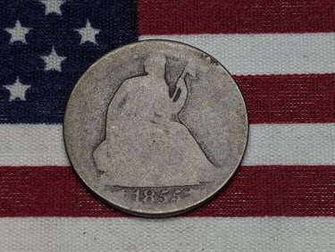 1855-O w/ Arrows Seated Liberty Half Dollar