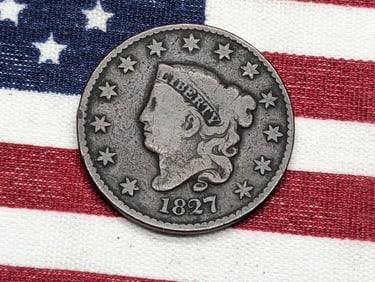 **VG** 1827 Coronet Head Large Cent