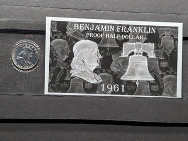 1961 PROOF Franklin Silver Half Dollar