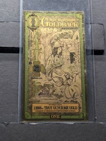 1/1000th Troy Oz. 24k PURE GOLD 2024 $1.00 New Hampshire Goldback