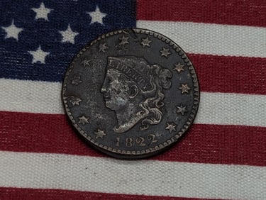 1822 Coronet Head Large Cent