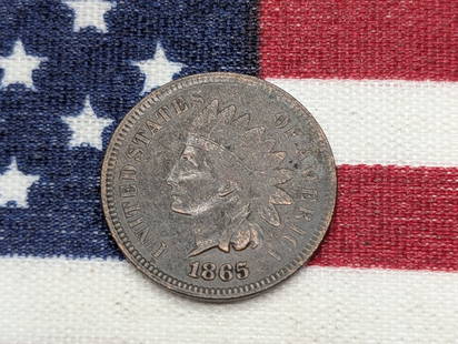 **VF - BETTER DATE** 1865 Indian Head Cent: **VF - BETTER DATE** 1865 Indian Head Cent