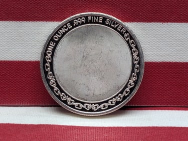 1 Oz. .999 FINE SILVER Circa 1860 American Steam Locomotive 440 Type Designed Round