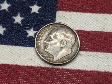 1985 Roosevelt Dime, not reeded, weight is wrong, diameter is wrong