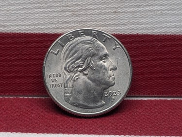 2023 Washington Quarter, chip on plane's wing
