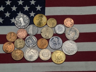 (20) Mixed Foreign Coins