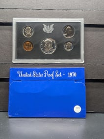 1970-S US Mint Proof Set. OGP. 40% Silver Kennedy 50c. Key Date