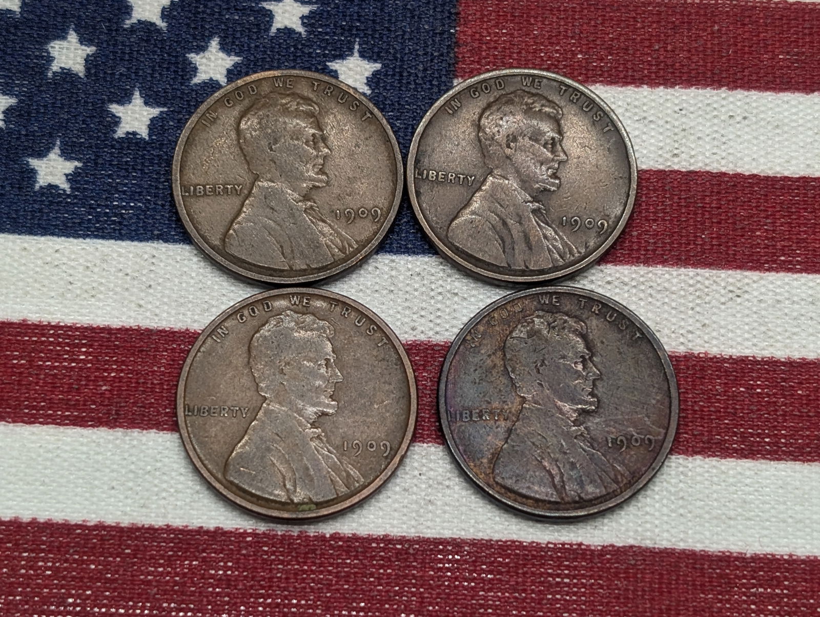 4 - 1909-VDB Cents.  Circ. (1 of 9)