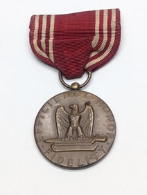 U.S. Army Good Conduct Medal Of WWII Efficiency Honor Fidelity For Good Conduct