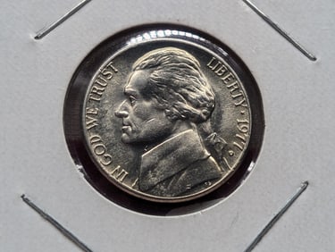 1977 D Jefferson Nickel, Full steps