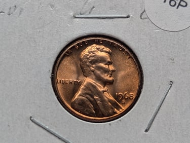 1968 S Lincoln Penny Proof,
