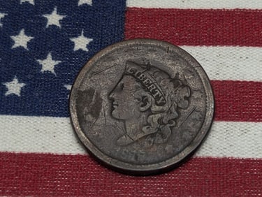 1817 Braided Hair Penny, Scratches