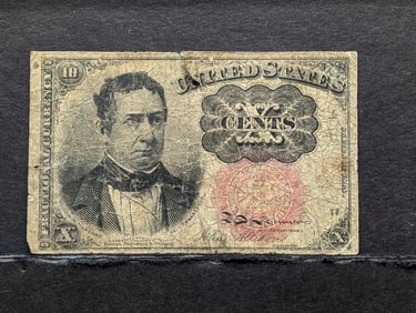 1875 10 Cents United States Fractional Currency. Bust Of William Meredith.
