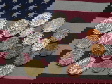 (20) Mixed Foreign Coins