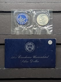 1971 S Uncirculated Eisenhower Silver Dollar, in OGP 40% Silver