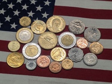 (20) Mixed Foreign Coins