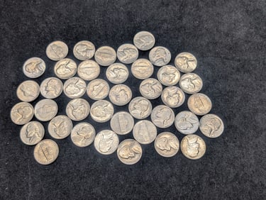 (40) 1958-D Jefferson Nickels BU