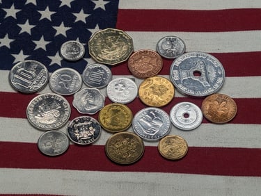 (20) Mixed Foreign Coins