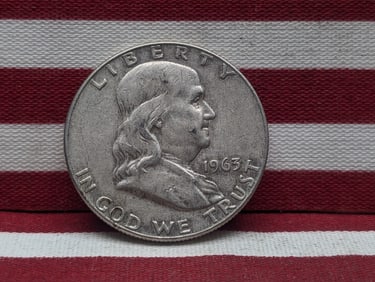 1963-D Franklin Half Dollar, 90% Silver