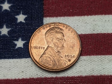 1934 D Lincoln Penny, Great detail, very attractive coin