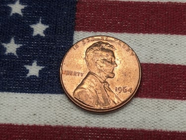 1964 Lincoln Penny, RD - great detail, beautiful color