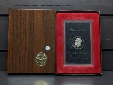 1971-S Proof Silver Ike Dollar. Original GSA 40% Silver