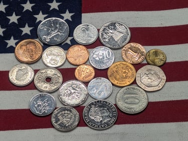 (20) Mixed Foreign Coins