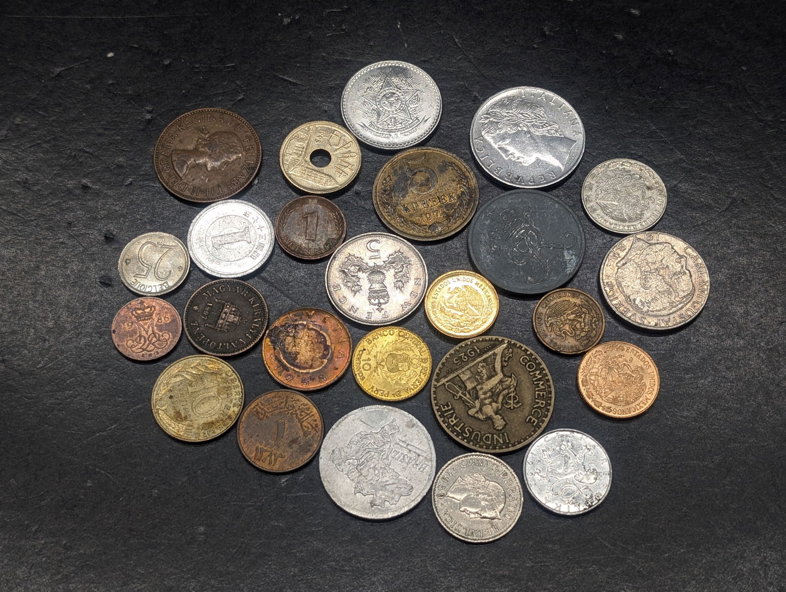 25 World/Foreign Coins, Unsearched (1 of 4)