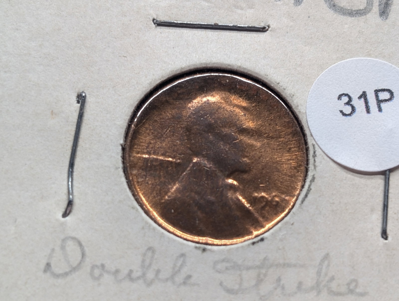 1967 Lincoln Penny, obverse capped die: 1967 Lincoln Penny, obverse capped die