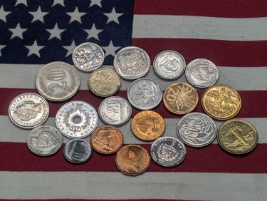 (20) Mixed Foreign Coins